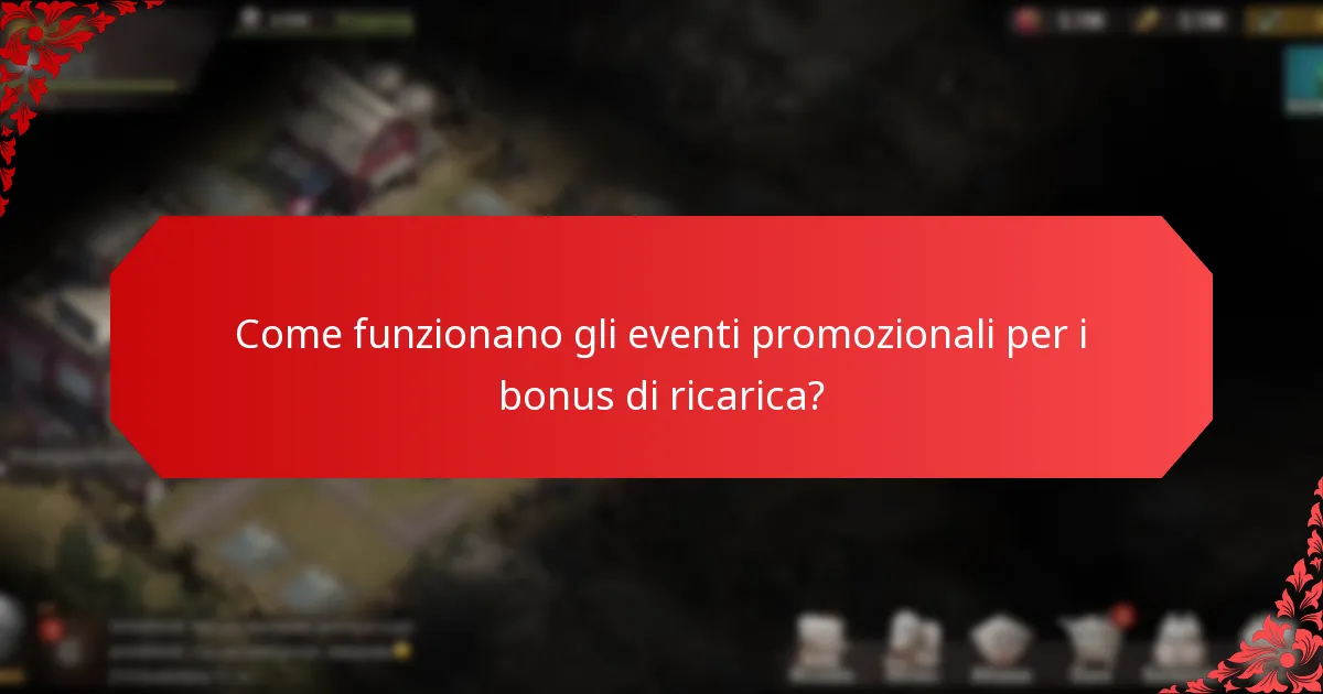 Quali bonus di ricarica sono attualmente disponibili?