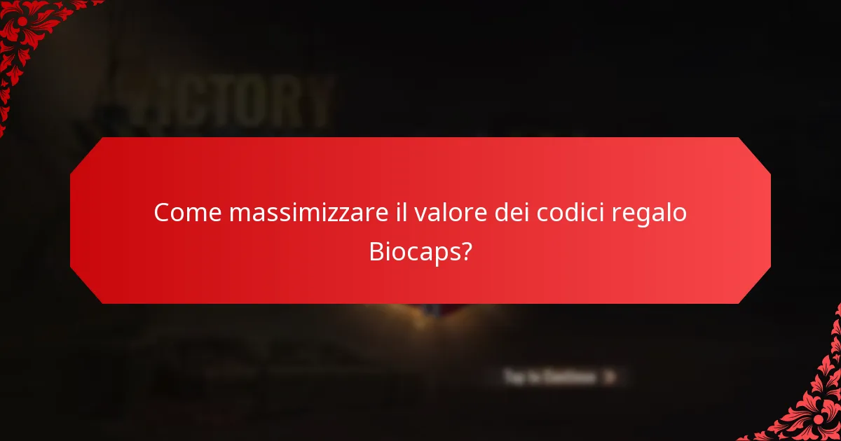 Quando scadono i codici regalo Biocaps?