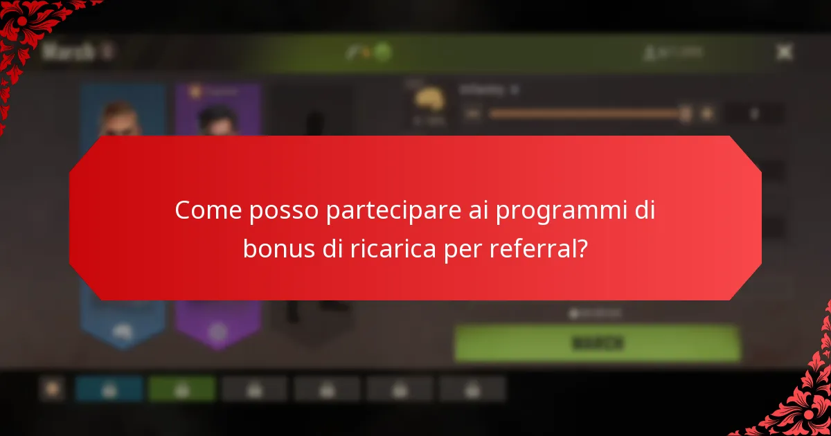 Come posso partecipare ai programmi di bonus di ricarica per referral?