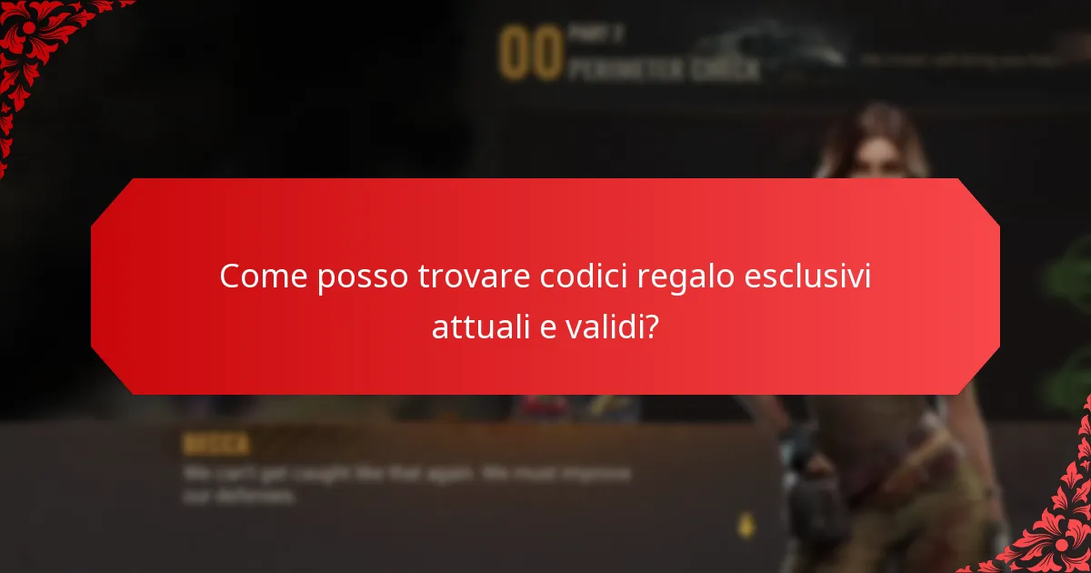 Come posso trovare codici regalo esclusivi attuali e validi?