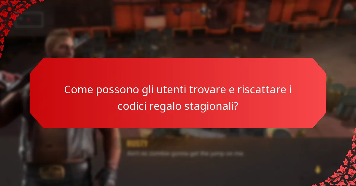 Quali tipi di codici regalo stagionali sono disponibili?