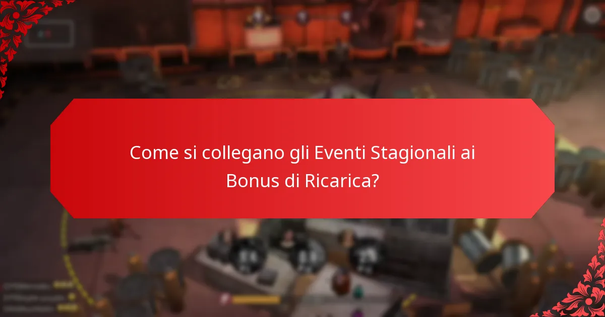 Come si collegano gli Eventi Stagionali ai Bonus di Ricarica?