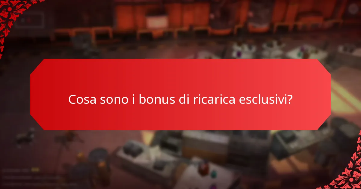 Quali ricompense uniche possono guadagnare i giocatori dai bonus di ricarica?