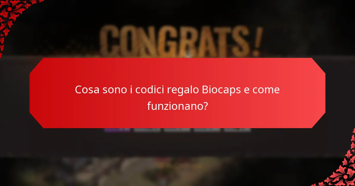 Quali sono i limiti di utilizzo per i codici regalo Biocaps?