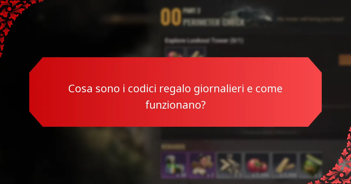 Come possono i giocatori riscattare i codici regalo giornalieri?